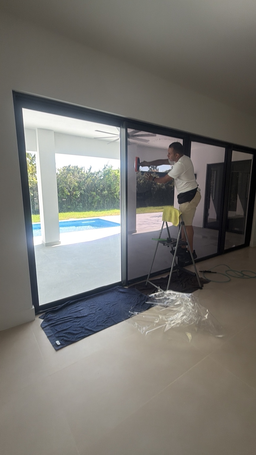 Residential window tint installation